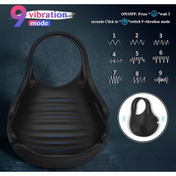 Generique Coque vibrante pour testicules Nest 9 vibrations